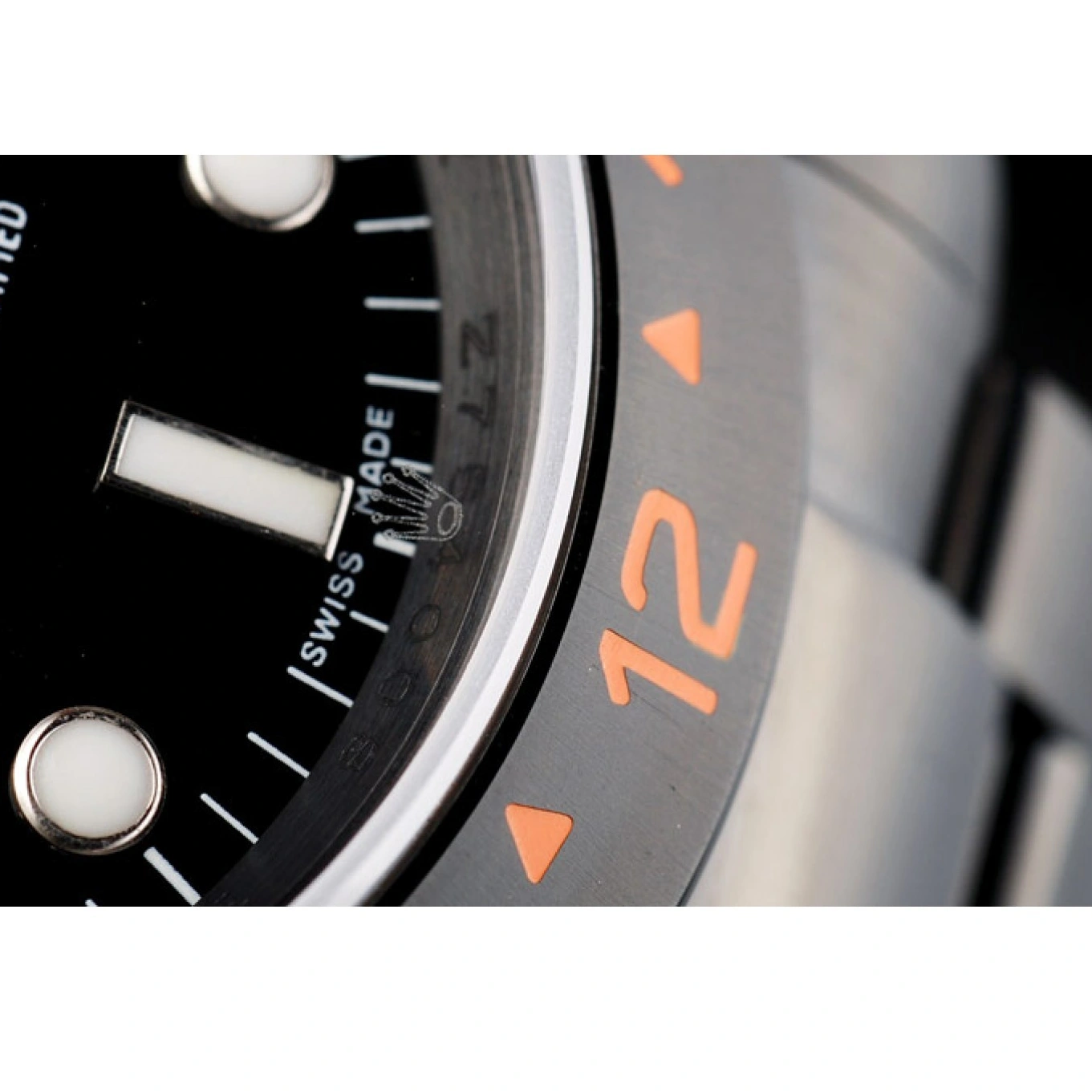 MiroTime 1028 Rolex Explorer Black Ceramic Bezel Black Dial Watch